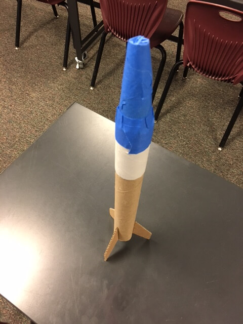 Homemade rocket.